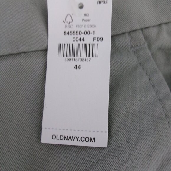 New 2 Pair Lot Men's Old Navy Chino Built-In Flex Shorts Black & Gray 44 - Picture 7 of 15